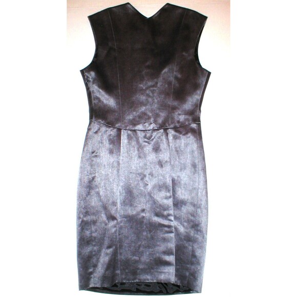 NWT $595 Theyskens' Theory Drace Dress Gray Silver Purple Office Party 8 Womens - Picture 6 of 8